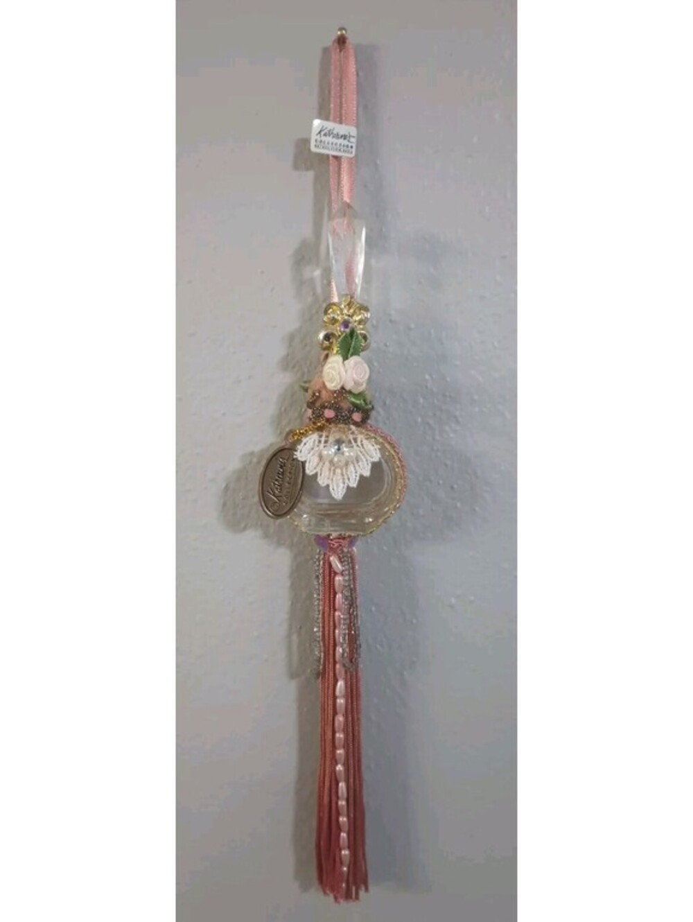 Katherine's Collection At Silver Lake Tassel Ornament Perfume Bottle~HTF